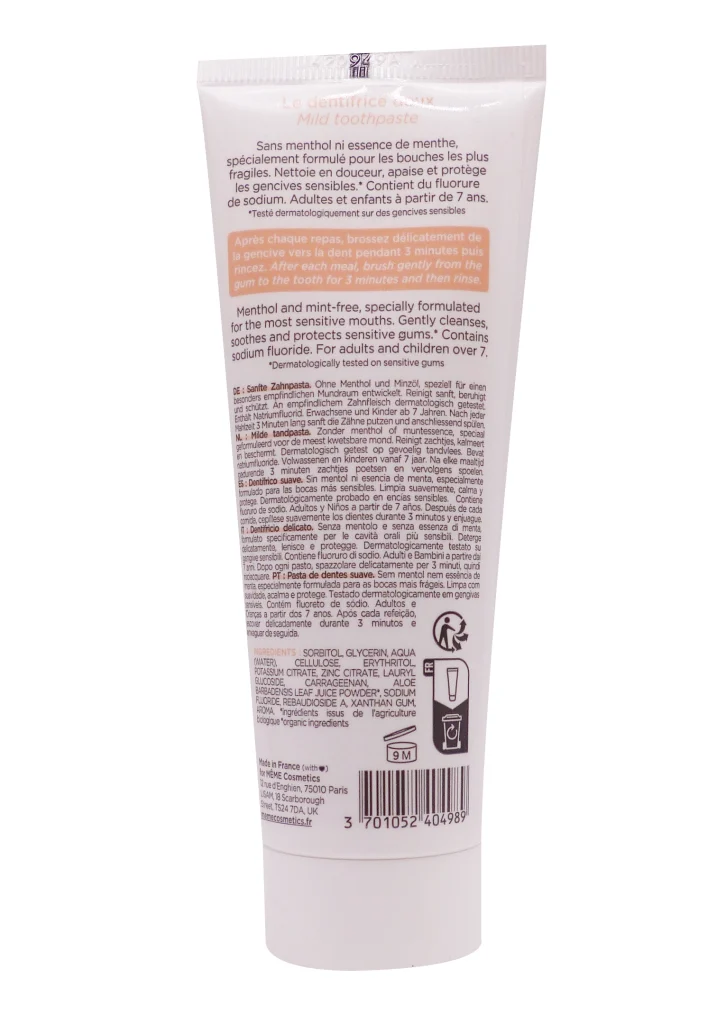 MÊME DENTIFRICE DOUX 75ML 3 dos dentifrice meme