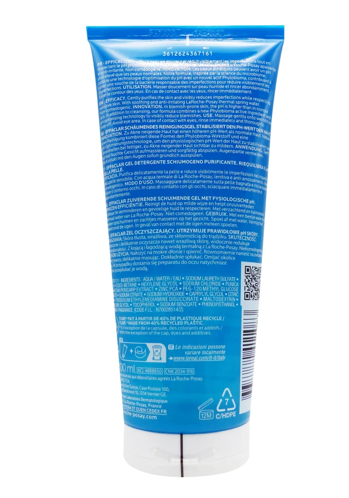dos effaclar gel moussant 200 ml 33378724110831