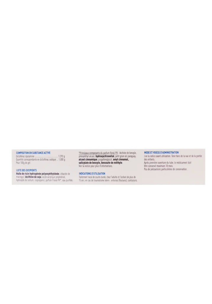 FLECTOR EFFIGEL 1% GEL TUBE 60G 3 dos flector
