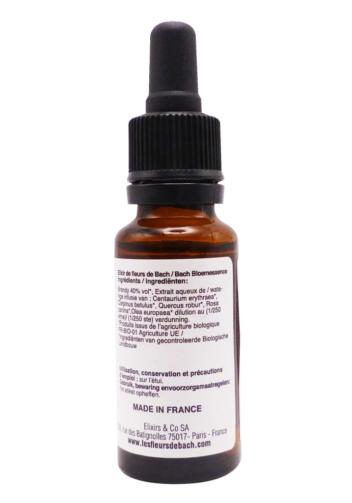 ELIXIRS & CO FELURS DE BACH ENERGIE 20ML 4 dos fleur de bach flacon