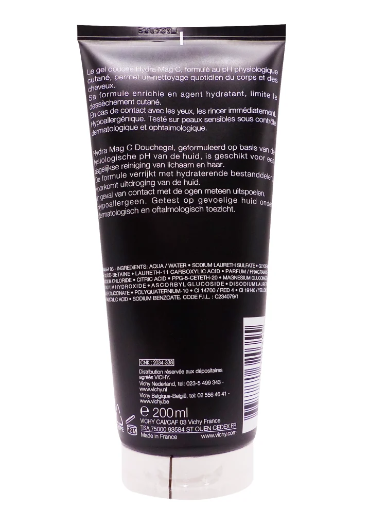 VICHY HOMME GEL DOUCHE HYDRA MAG C 200ML 3 dos gel douche hydra mag c