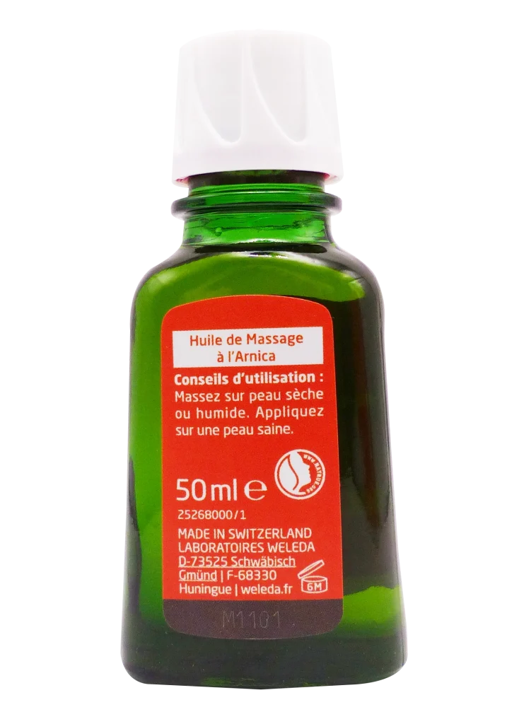 WELEDA HUILE DE MASSAGE ARNICA 50ML 4 dos huile de massage 50 ml