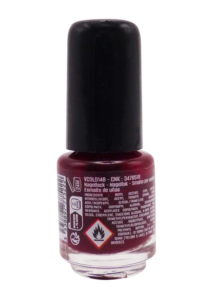 VITRY VERNIS A ONGLES MINI N°148 IRRESISTIBLE 4ML 3 dos irresistible