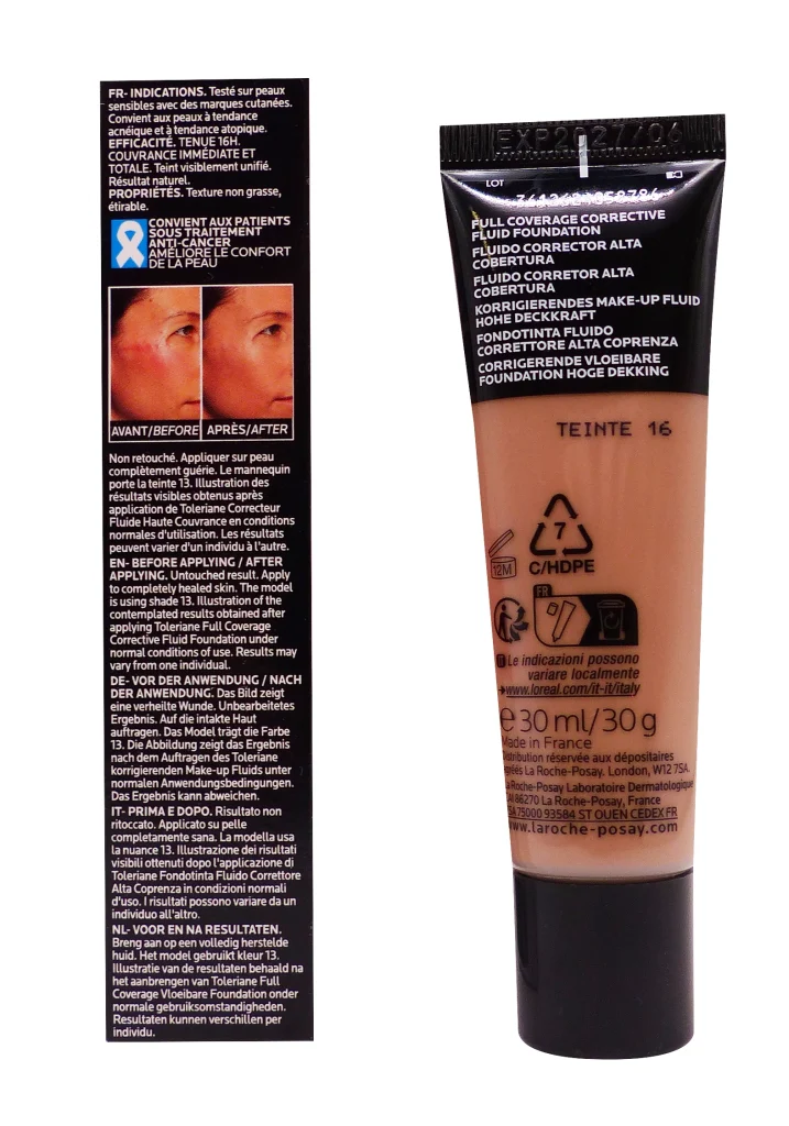 dos la roche posay fond de teint teinte 16