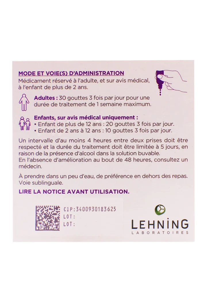 L114 DIGESTION GOUTTES BUVABLES 30ML 3 dos lehning