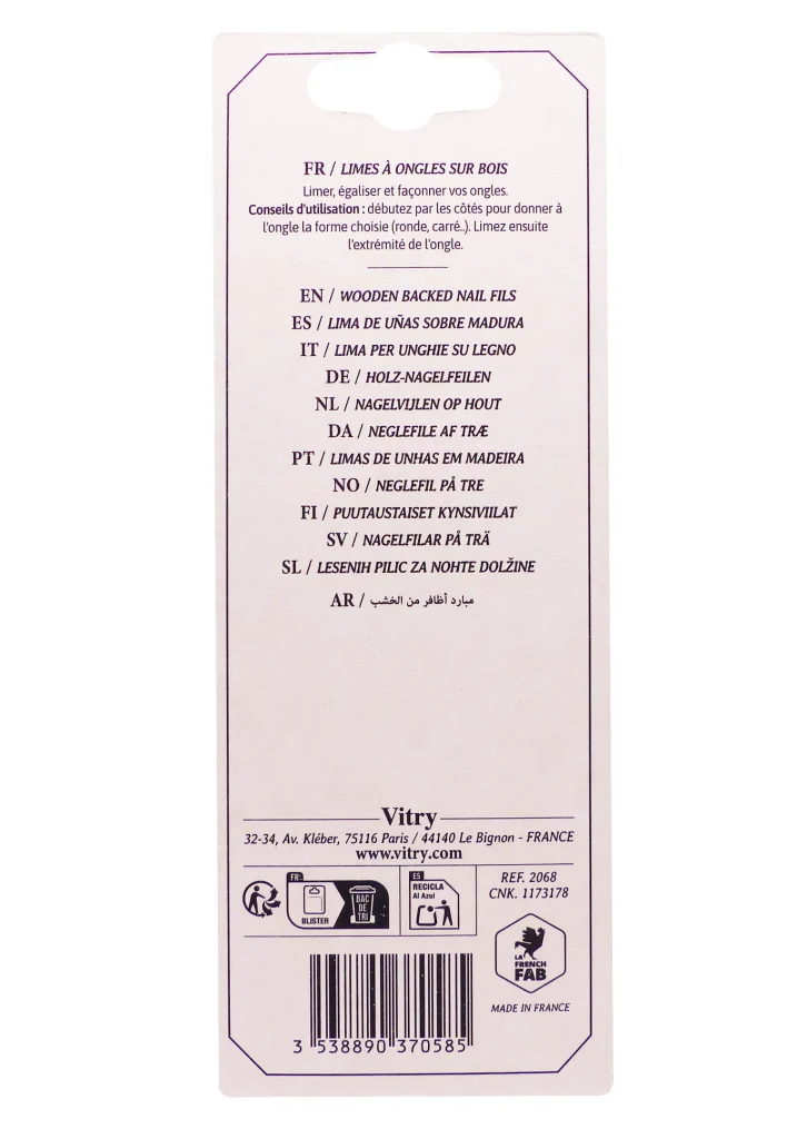 VITRY 10 LIMES A ONGLES SUR BOIS 3 dos limes vitry
