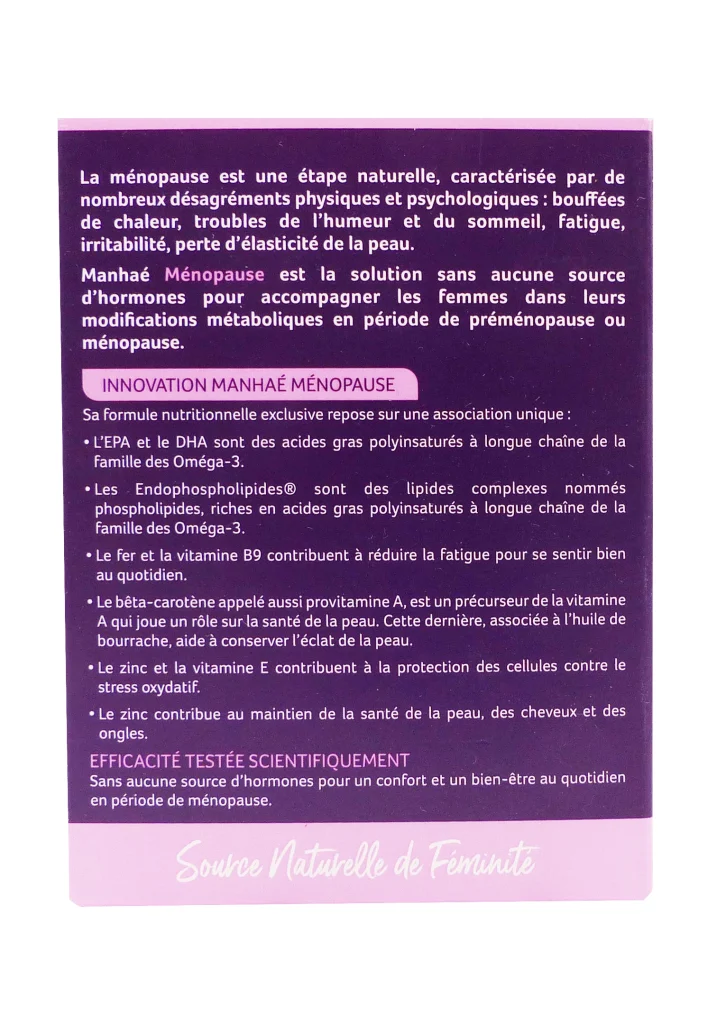 MANHAE 30 CAPSULES 3 dos menopause manahe