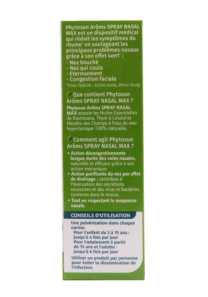 PHYTOSUN AROMS SPRAY NASAL MAX 20ML 3 dos phytosun