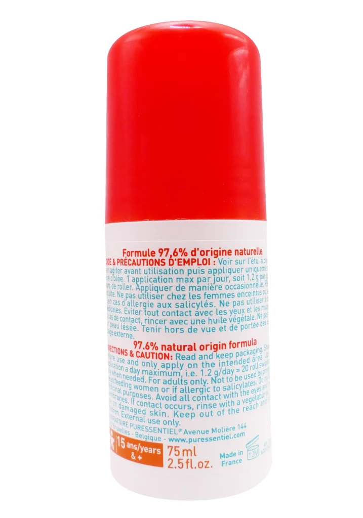 PURESSENTIEL ROLLER PUR HEAT ARTICULATIONS & MUSCLES 75ML 4 dos roll on