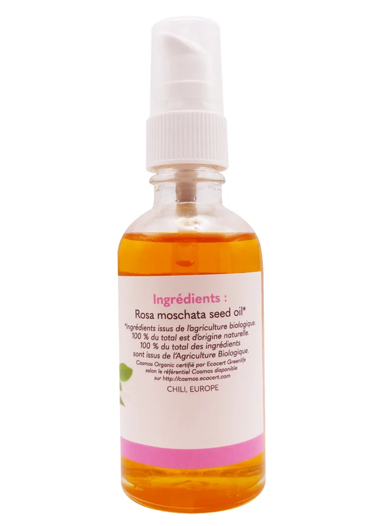 PHARMASCIENCE HUILE VEGETALE ROSE MUSQUEE BIO 50ML 4 dos rose huile