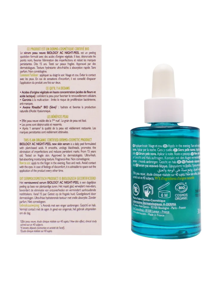 dos serum night peel aderma