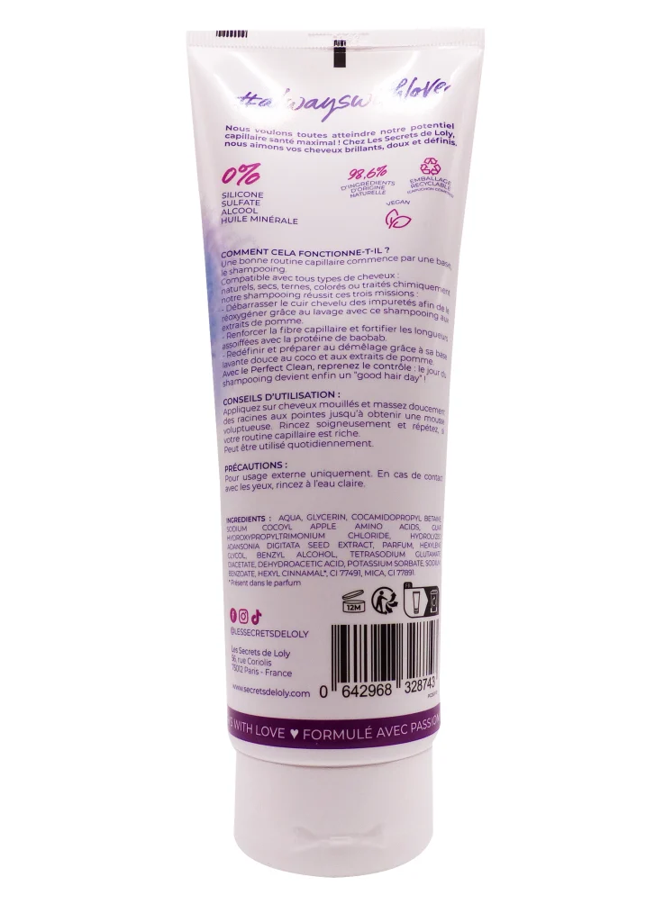 dos shampooing secrets de loly