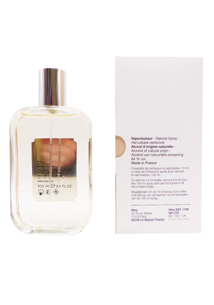 VITRY EAUX DE MEMOIRE BLANC ORGANDI EAU DE TOILETTE 100ML 3 dos vaporisateur vitry