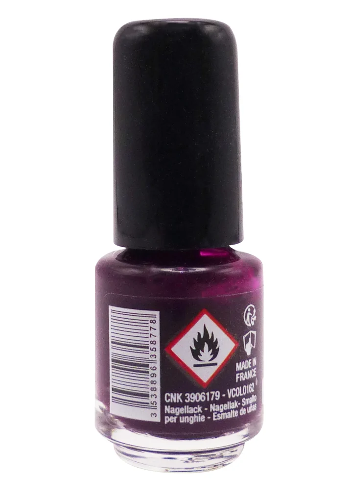 VITRY VERNIS MINI N°162 NUIT 4 ML 3 dos vernis a ongle vitry