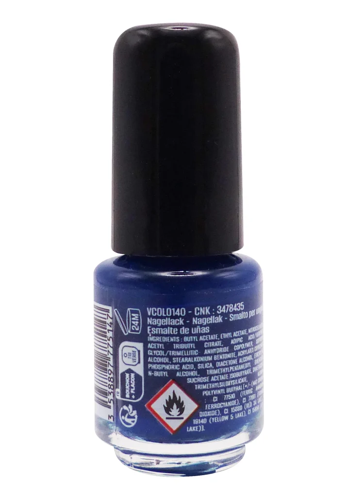 VITRY VERNIS A ONGLES MINI N°140 OUTREMER 4ML 3 dos vernis bleu 1