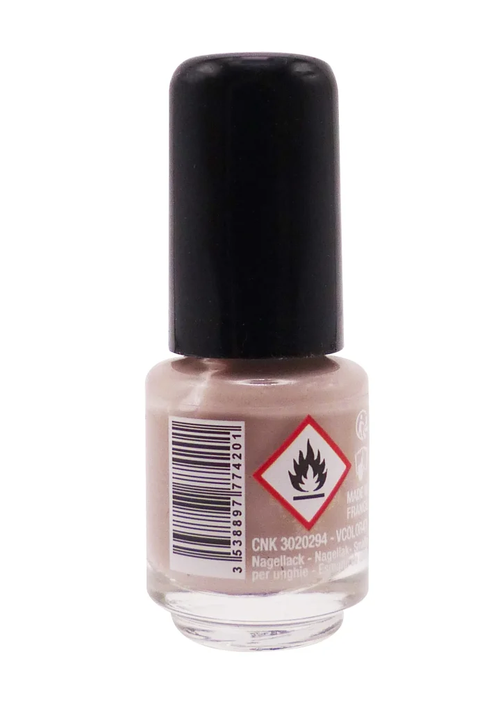 VITRY VERNIS A ONGLES MINI N°47 NUDE 4ML 3 dos vernis nude