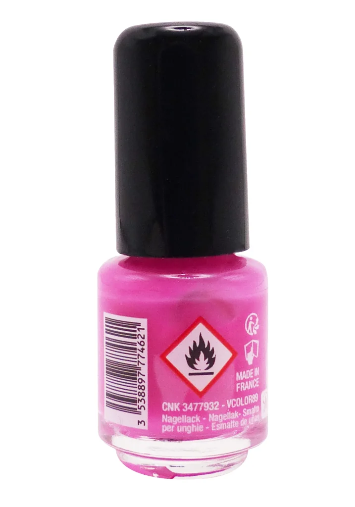 VITRY VERNIS A ONGLES MINI N°89 ROSE D'AMOUR 4ML 3 dos vernis rose vitry