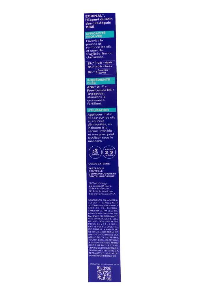 ECRINAL GEL FORTIFIANT CILS & SOURCILS 9ML 3 ecrinal dos