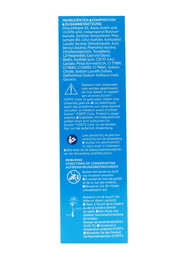 EXCILOR FORTE COLOR NUDE 30ML 3 excilor dos