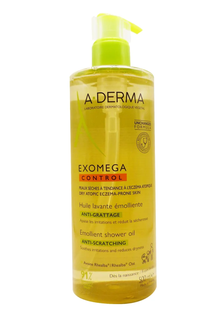 A-DERMA HUILE LAVANTE EMOLLIENTE ANTI-GRATTAGE 500ML 2 exomega control huile 500ml aderma