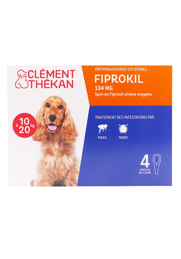 fiprokil chien 10-20 kg 4 pipettes
