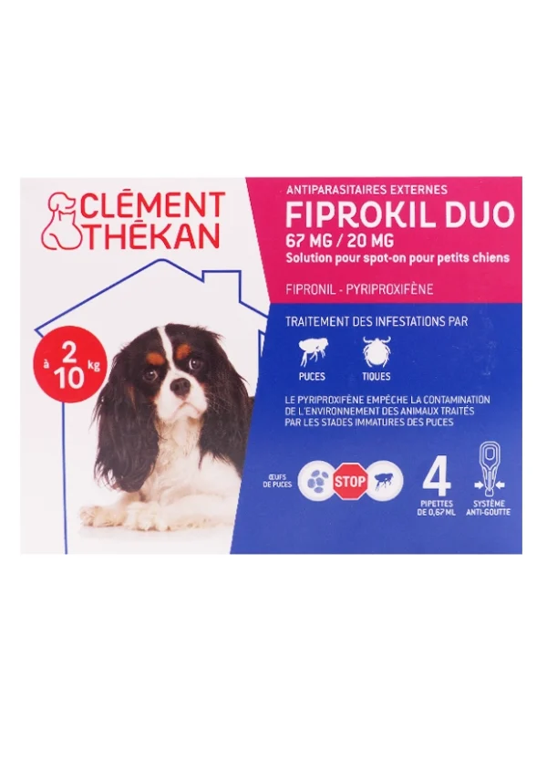 fiprokil duo chien 2-10 kg