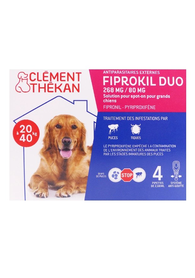 fiprokil duo chiens 20-40 kg