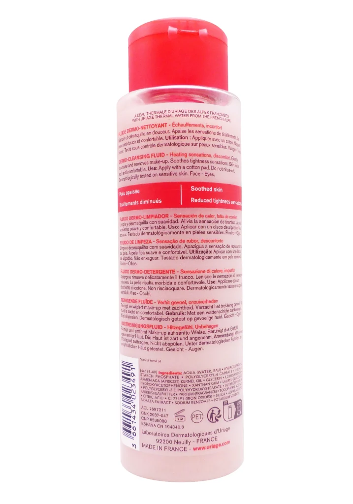 URIAGE ROSELIANE FLUIDE DERMO-NETTOYANT 250ML 3 fluide dermo nettoyant uriage