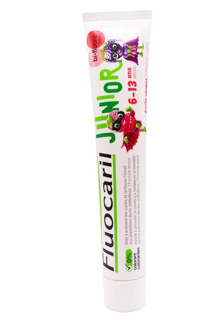 FLUOCARIL JUNIOR FRUIT ROUGES 6-13 ANS 75ML 3 fluocaril junior 6 13 ans fruits rouges tubes