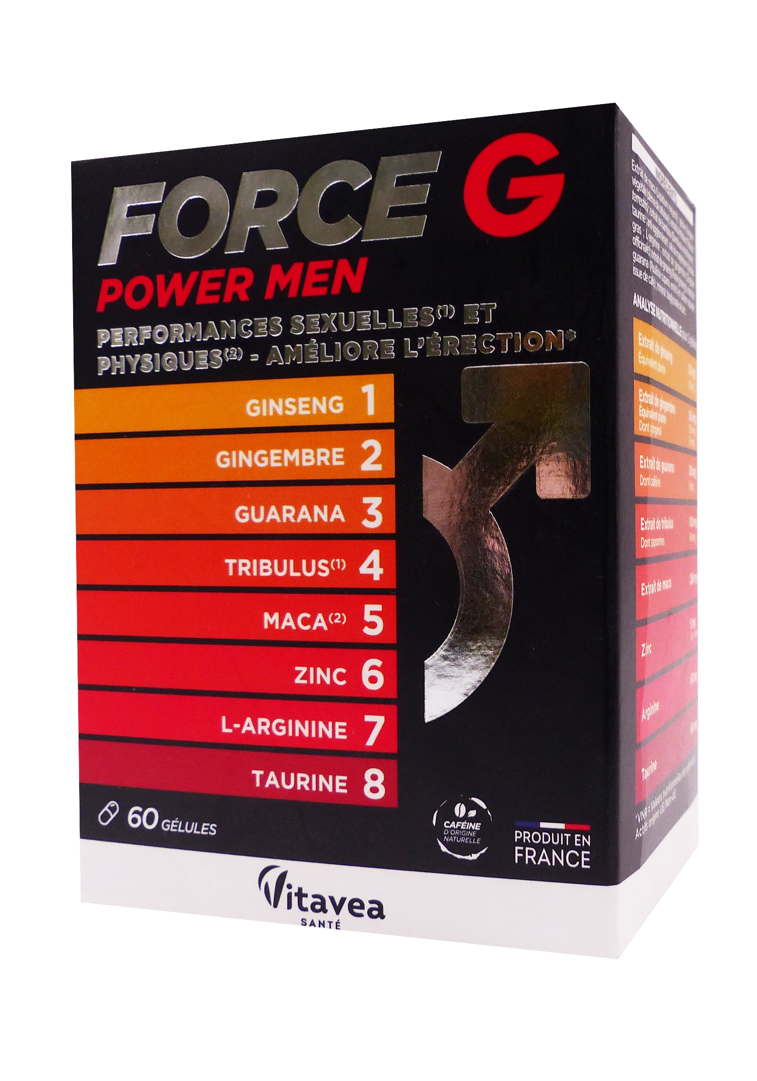 FORCE G POWER MEN 60 GELULES 1 force g power men 60 gélules