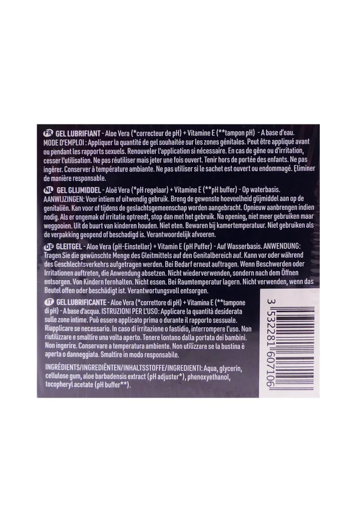 MANIX GEL LUBRIFIANT 3 SACHETS DE 4,5G 3 gel lubrifiant aloe dos