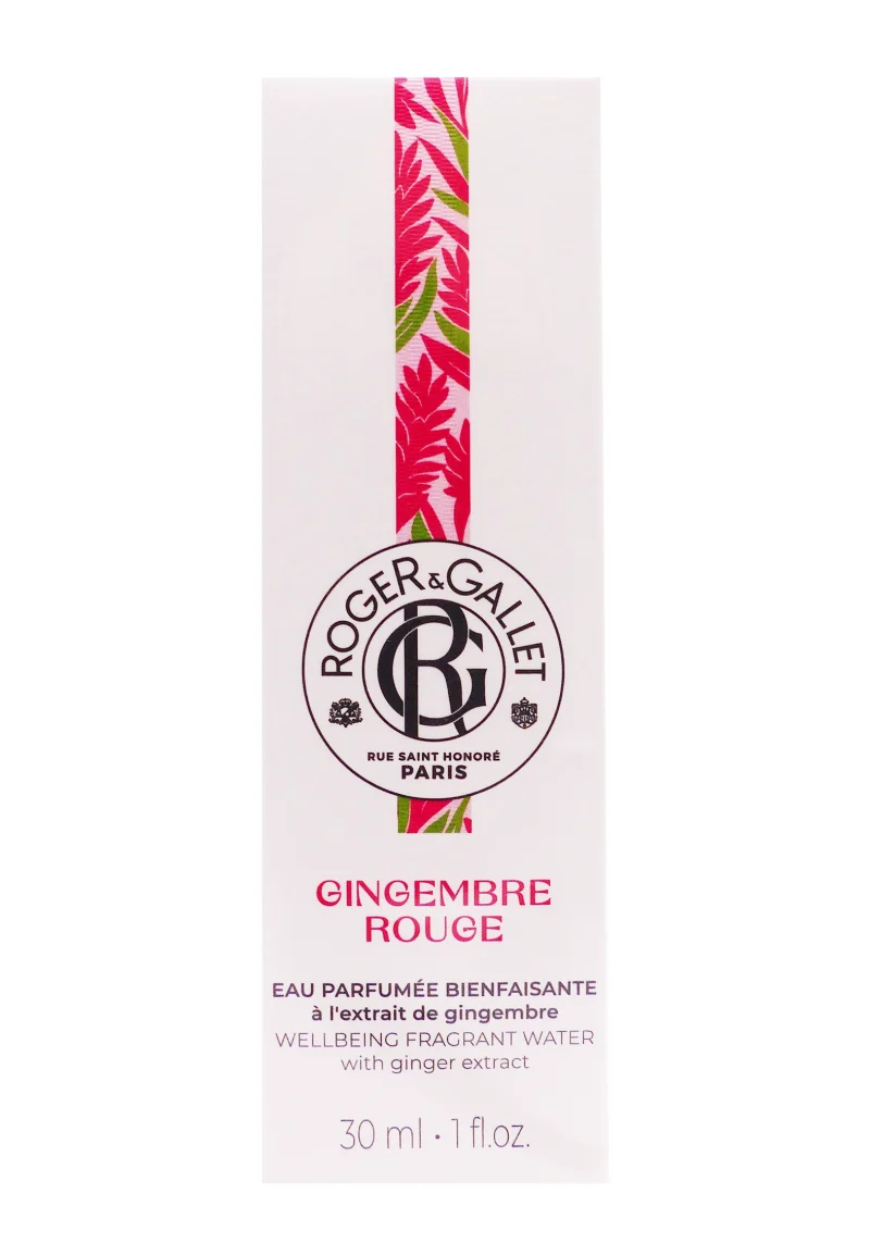 gingembre rouge eau parfumée 30 ml roger et gallet