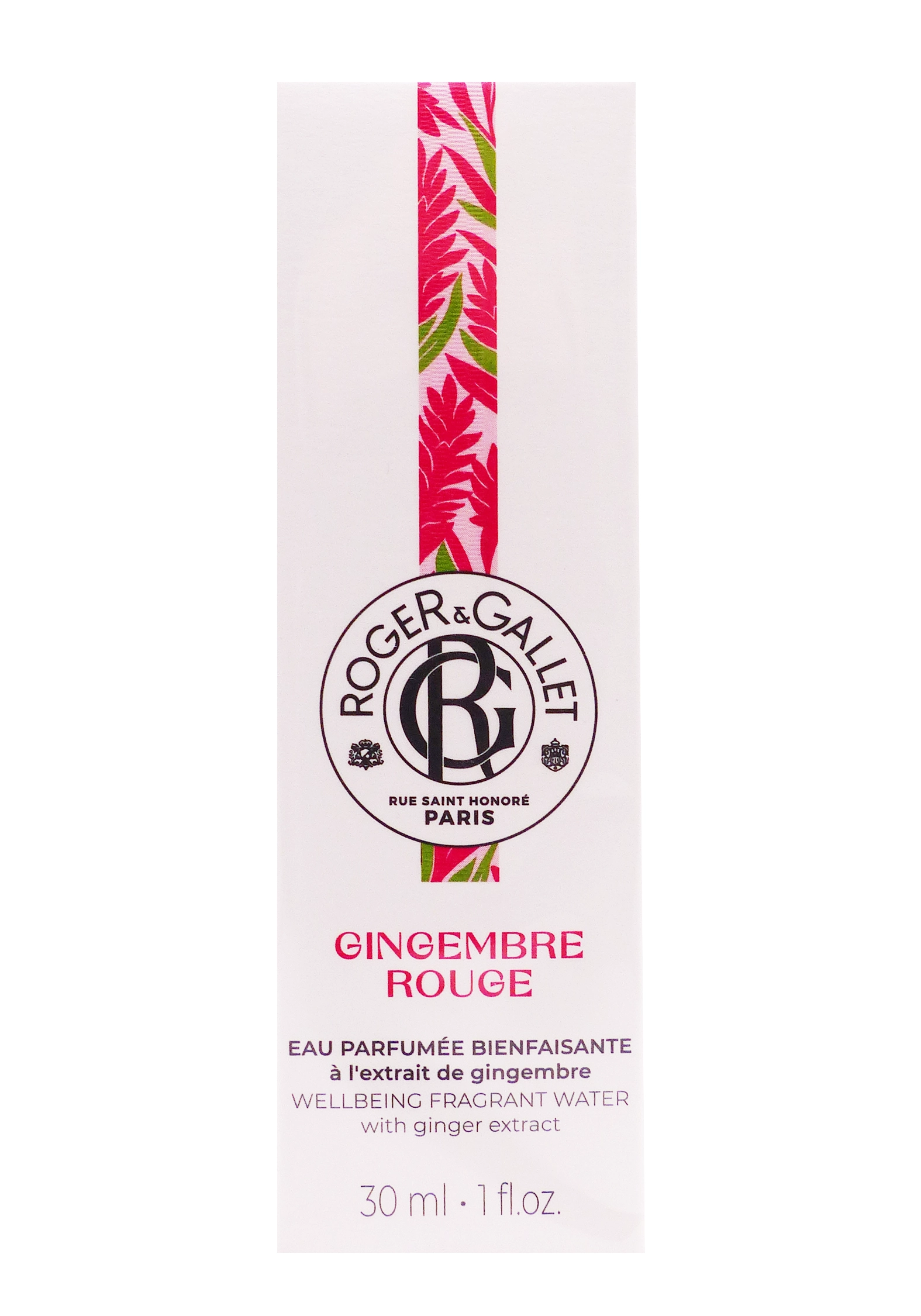 ROGER & GALLET EAU PARFUMEE GINGEMBRE ROUGE VAPORISATEUR 30 ML 1 gingembre rouge eau parfumée 30 ml roger et gallet