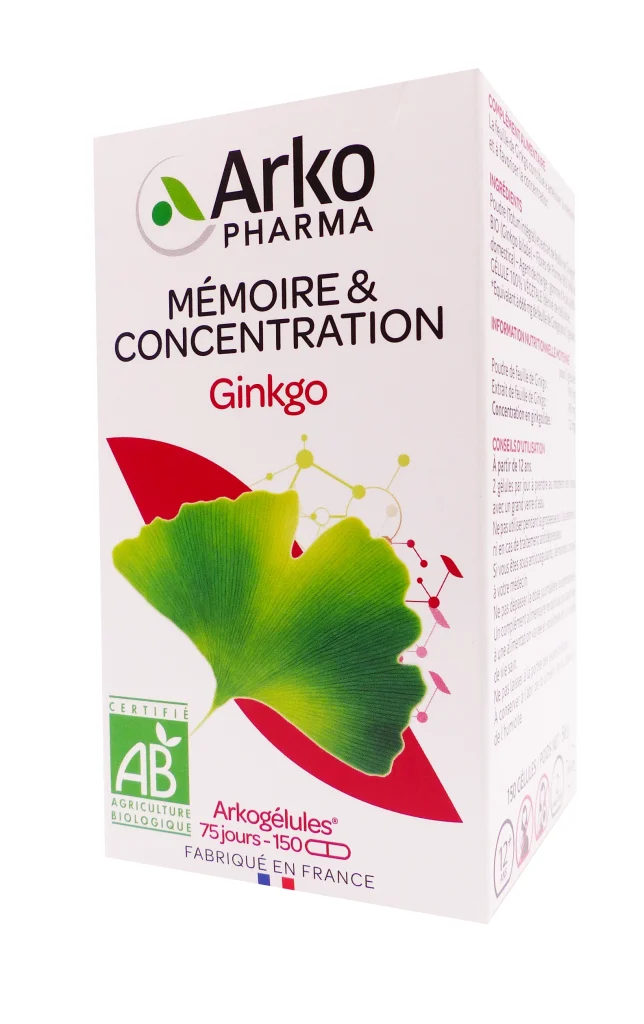 ARKOGELULES GINKGO 150 GELULES ARKOPHARMA 2 ginko 150 gelules