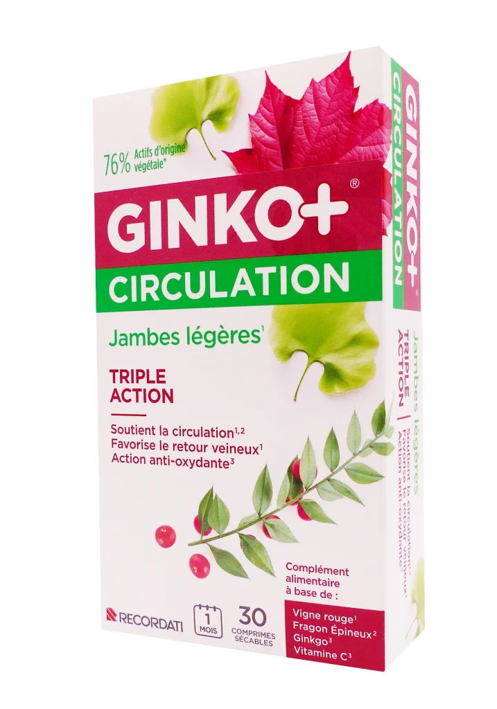GINKO+ CIRCULATION COMPRIMES 30 COMPRIMES 2 ginko circulation 30 comprimes