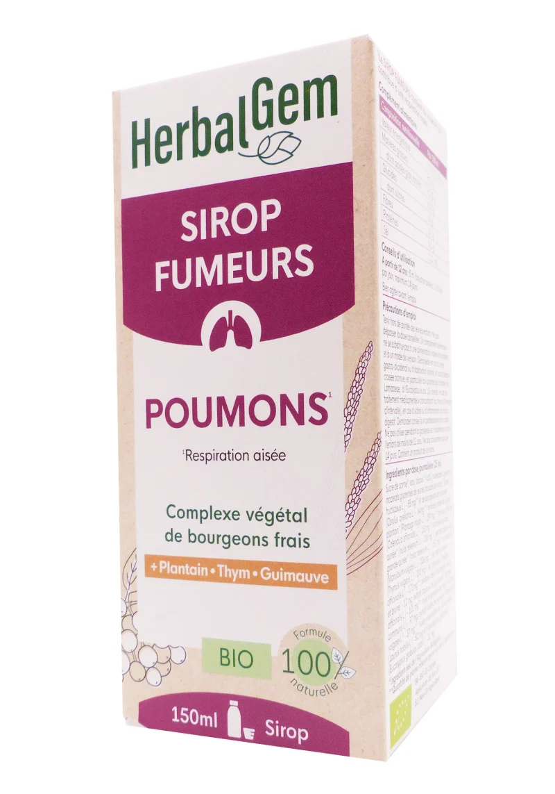 herbalgem sirop fumeur poumons 150 ml