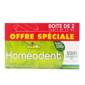 homéodent chlorophyle lot de 2x75 ml