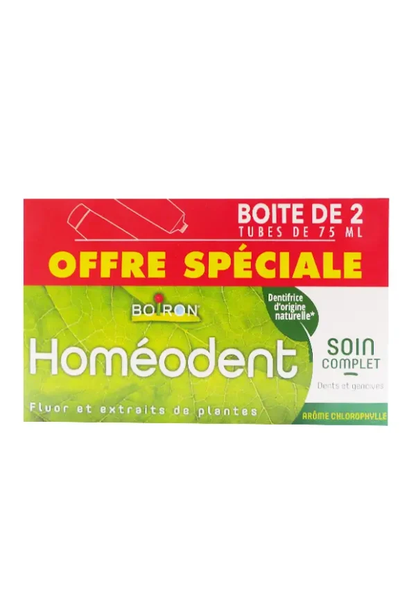 homéodent chlorophyle lot de 2x75 ml