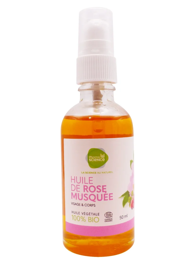 PHARMASCIENCE HUILE VEGETALE ROSE MUSQUEE BIO 50ML 3 huile de rose musquee 50 ml