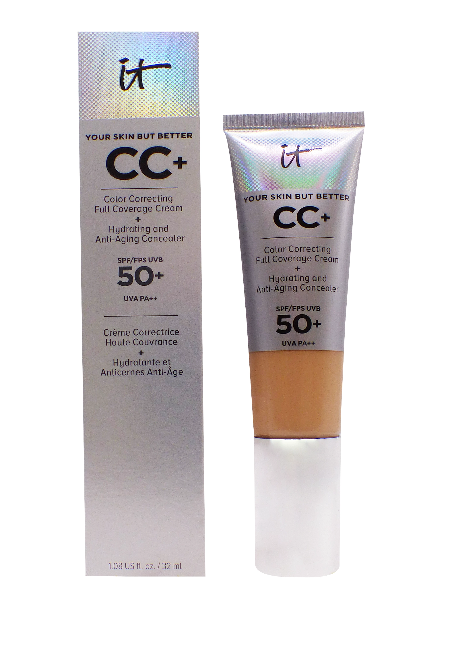 IT COSMETICS CC+ CREME TEINTE LIGHT SPF 50+, 32ML 1 it cosmetics creme correctrice cc+spf 50+ 32 ml