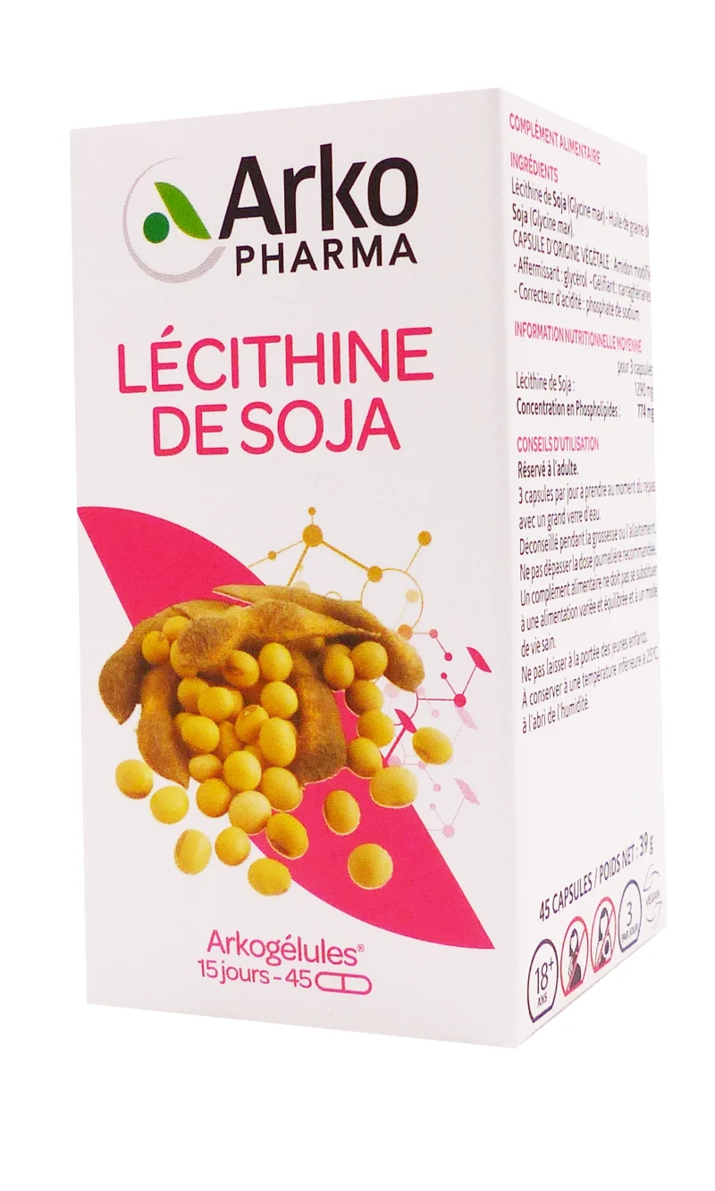 lécithine de soja 45 gélules