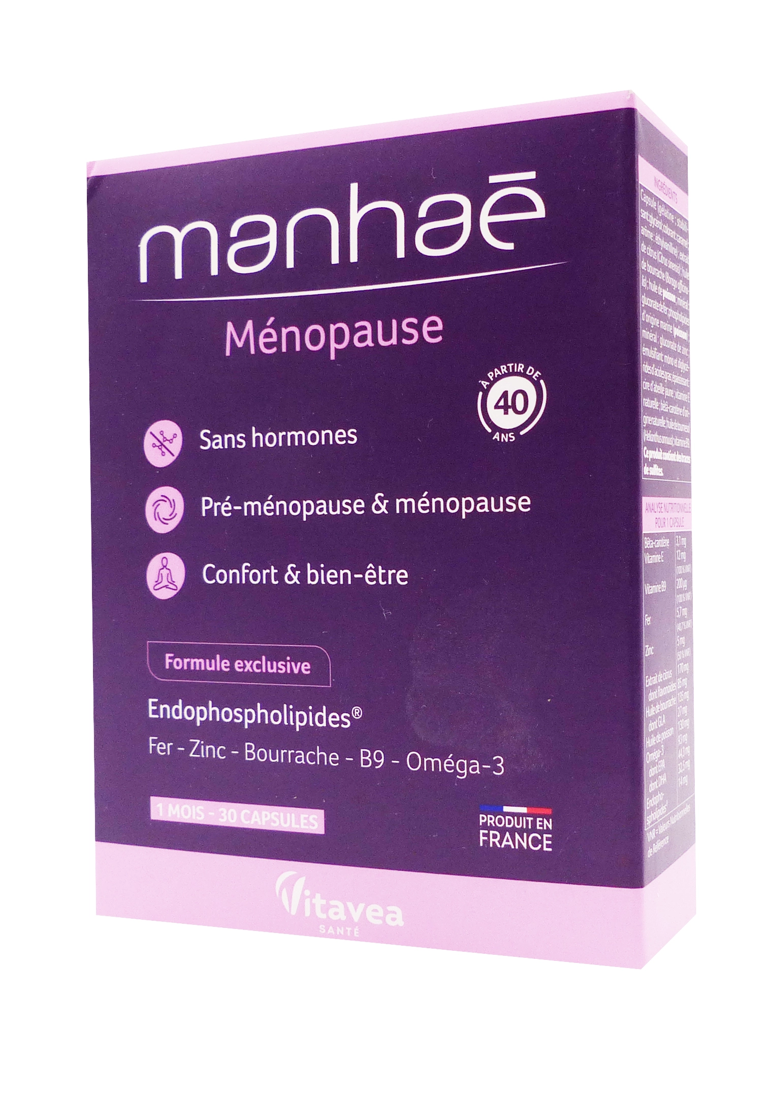 MANHAE 30 CAPSULES 1 manahé ménopause