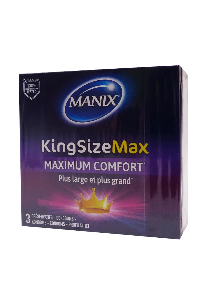 MANIX KING SIZE MAX MAXIMUM COMFORT 3 PRSERVATIFS 2 manix kingsize max confort 3 preservatifs