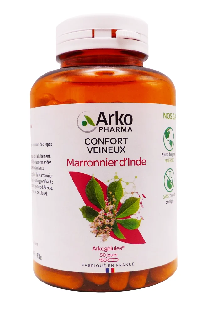ARKOGELULES MARRONNIER D'INDE 150 GELULES 4 marronnier dinde 150 gelules