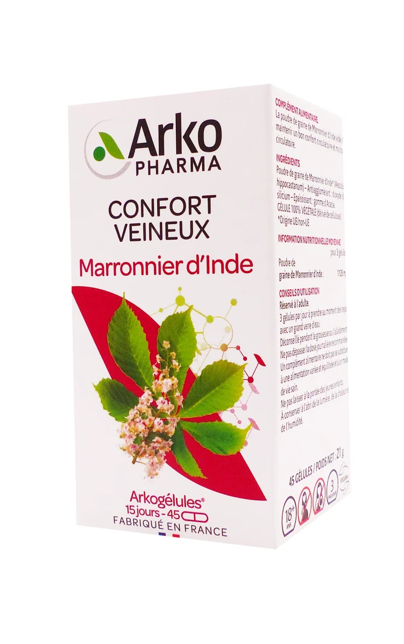marronnier d'inde 45 gélules