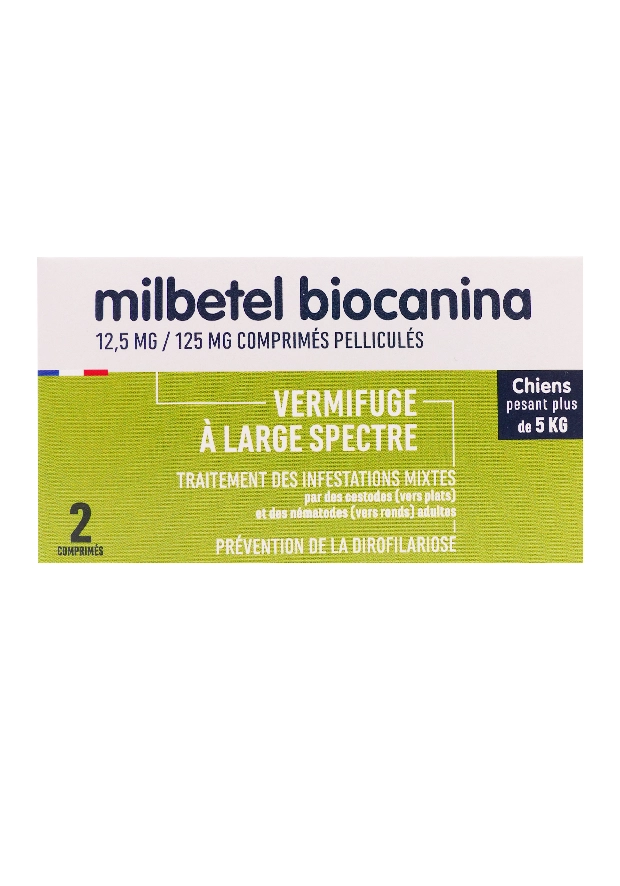 milbetel biocanina chien +5kg 2cp