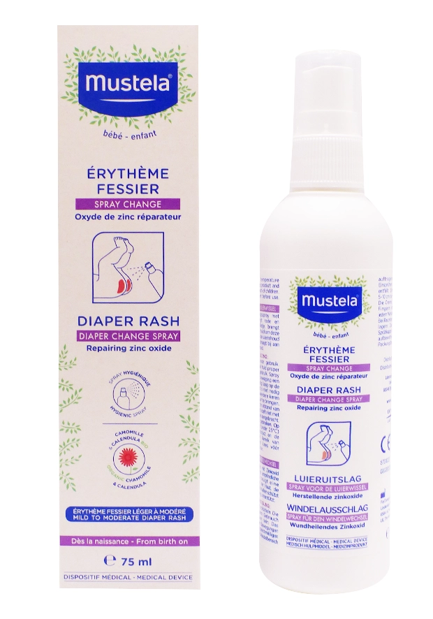 mustela erythème fessier 75 ml spray
