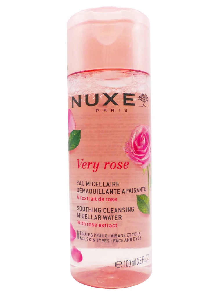 NUXE VERY ROSE EAU MICELLAIRE DEMAQUILLANTE APAISANTE 100ML 2 nuxe very rose eau micellaire 100 ml
