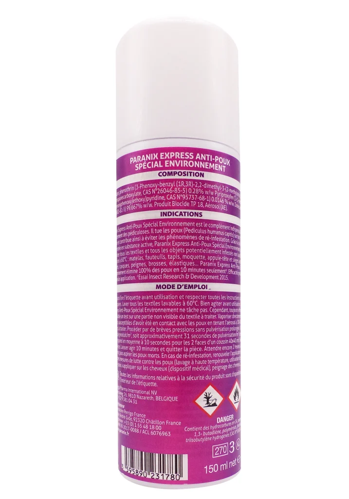 PARANIX EXTRA FORT ENVIRONNEMENT 150ML 3 paranix spray
