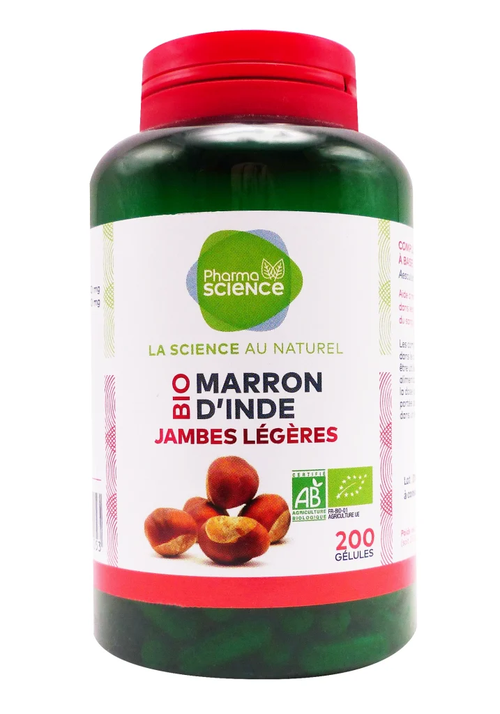 PHARMASCIENCE MARRON D'INDE BIO 200 GELULES 2 pharmascience bio marron dinde 200 gelules